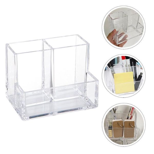 

storage bottles & jars 1pc pen container practical deskbox multi-functional