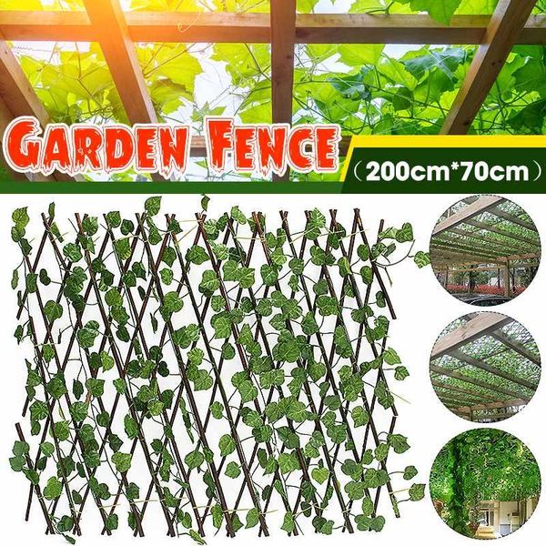 

fencing, trellis & gates 70cm extension type garden buildings fence artificial green leaf branch bucolic net wooden home restaurants wall de