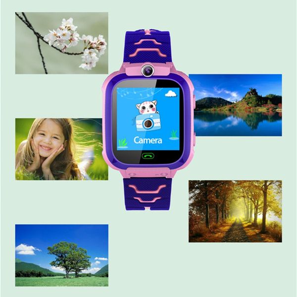 

q12 kids smart wristbands watches lbs sos waterproof tracker smartwatch for kid anti-lost support sim card compatible for android ios phone