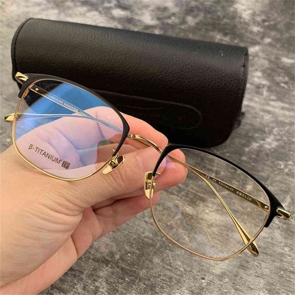 

80% off store online crosin pure titanium glasses super light fashion big box men's and women's face personalized eyeglass frame, White;black