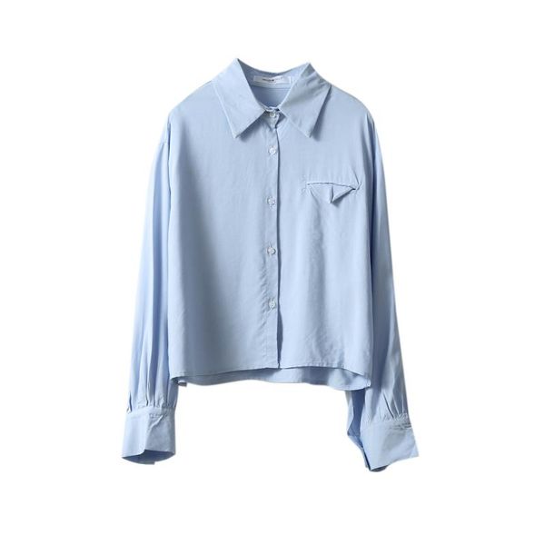 

women's blouses & shirts 2021 women autumn long sleeve turn down collar pure color womens and white shirt blusas roupa feminina