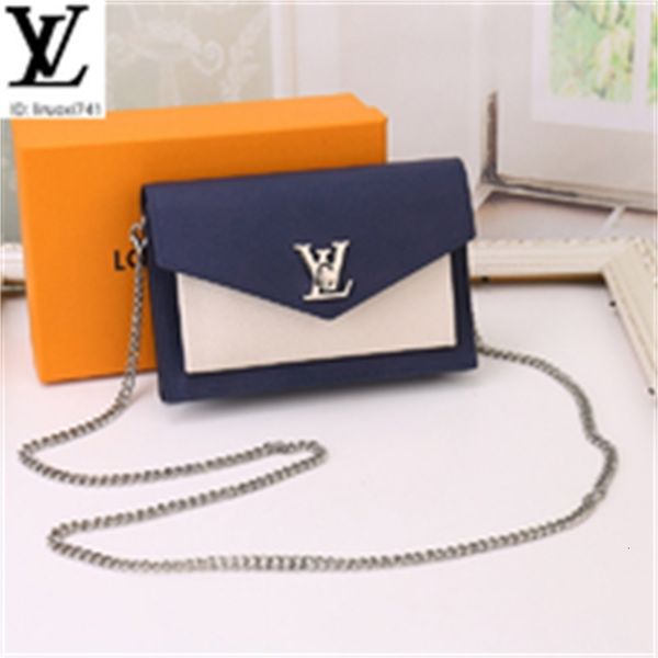 

brand designer luxury a1fd m51418 envelope flap chain bag dark blue women handbags iconic bags handles shoulder bags totes cross body ba, Red;black