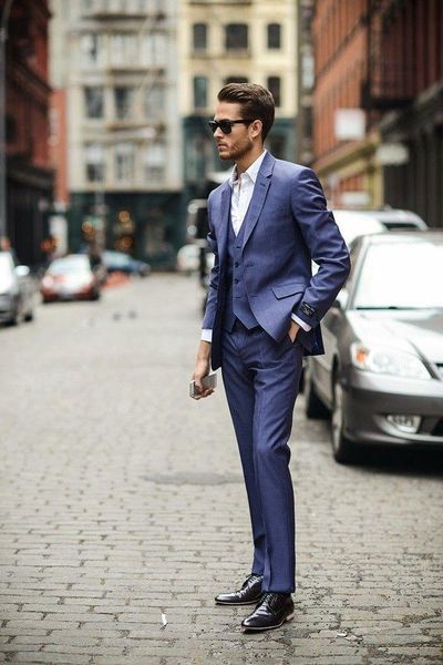 

men's suits & blazers (jacket+pants+vest) fashion streetwear 3 piece groom tuexdos for wedding formal prom suit party evening blazer cu, White;black