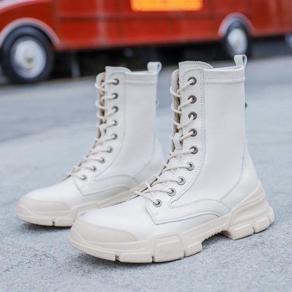 

boots children's autumn in summer 2021 locomotive handsome net red single fashion short women's leather, Black