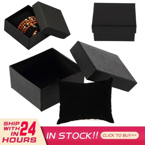 

gift wrap 1pc watch box with foam pillow cushion case bracelet jewelry ring organizer luxury present storage boxs