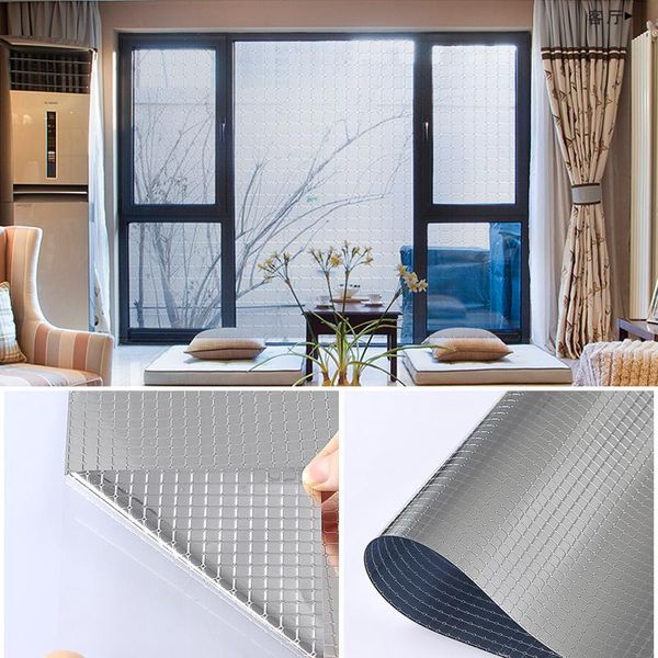 

window stickers one way mirror blackout film anti look privacy sunscreen reflective glass nonadhesive vintage lattice
