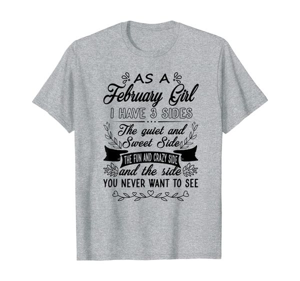

as a february girl i have 3 sides the quite sweet b'day, White;black