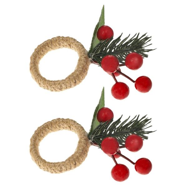 

napkin rings 2pcs adorable buckle decorative ring artificial pine cone