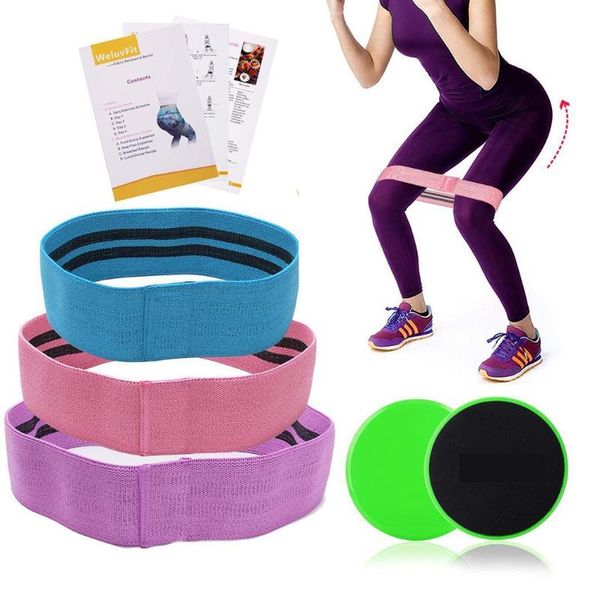 

resistance bands circle hip training expander gym yoga pilates leg workout elastic rubber fitness equipment with core slid