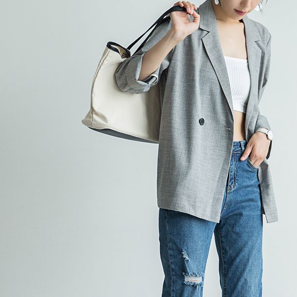 

dress arrival summer style satin fashion ol lady soild color wild stylish temperament jacket, Black;gray