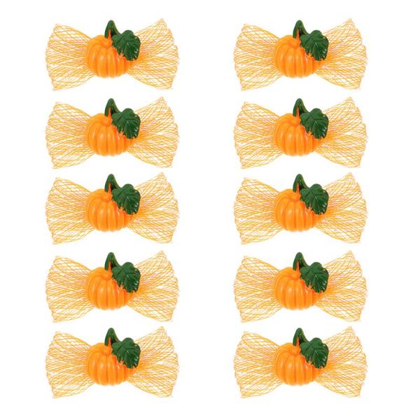 

dog apparel 10 pcs creative pumpkin pet hair clips cat headgear ornament