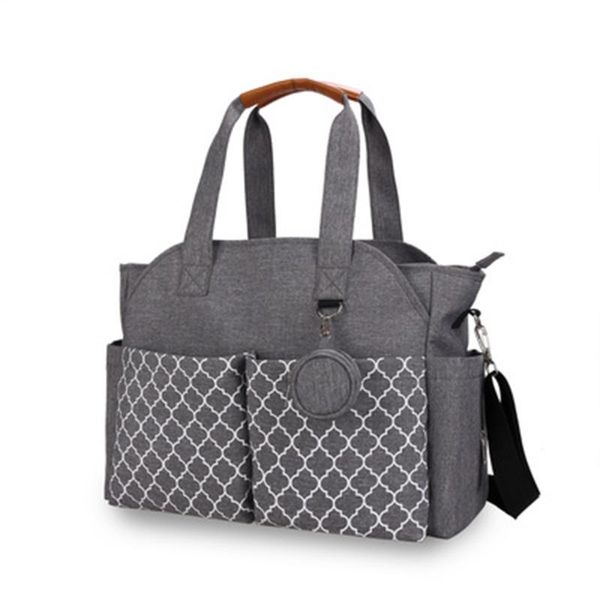 

diaper bags multifunctional large capacity baby bag for mom waterproof nappy maternity mummy travel printed grey drop