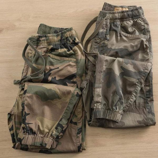 

men's pants men pantalon tactico militar hombre camouflage cargo loose army streetwear jogger male camo green cotton pockets trousers, Black