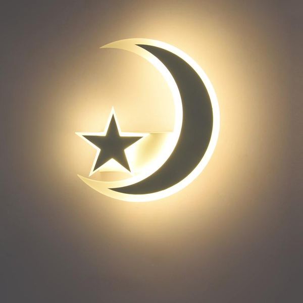 

wall lamp led star moon for children kids baby's room cartoon lights living bedroom corridor stairs lighting