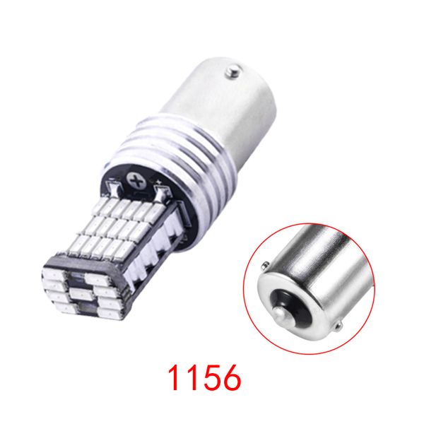 10 adet / grup Süper Parlak Beyaz 1156 4014 45smd LED Ampuller Için Araba Dönüş Frenleri Fren Işıkları Ters Işıklar Arka Lights