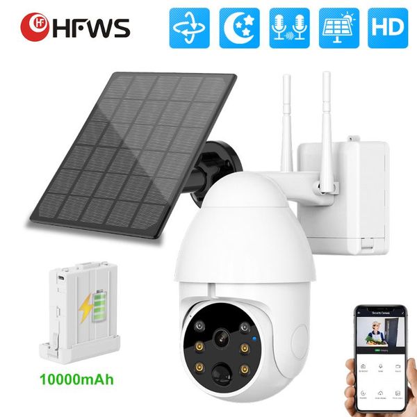 

cameras tuya smart life solar battery camera video surveillance with wifi security ip