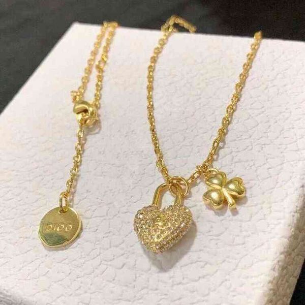 

factory specials aa 2021 new love inlaid diamond lock pendant necklace h8wh ataa, Silver