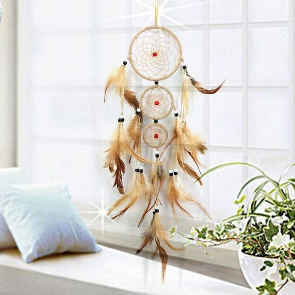 

feathers wall hanging dreamcatchers decor retro feather dream catcher circular vintage home decoration decorative objects & figurines