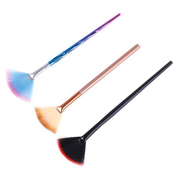 

makeup brush beauty tools fan shape brushes powder concealer highlighter highlighting make up soft nylon hair1