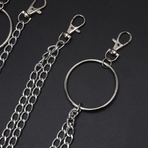

keychains 2pcs cool punk wallet belt chain pants secure travel jewelry y4qb, Silver