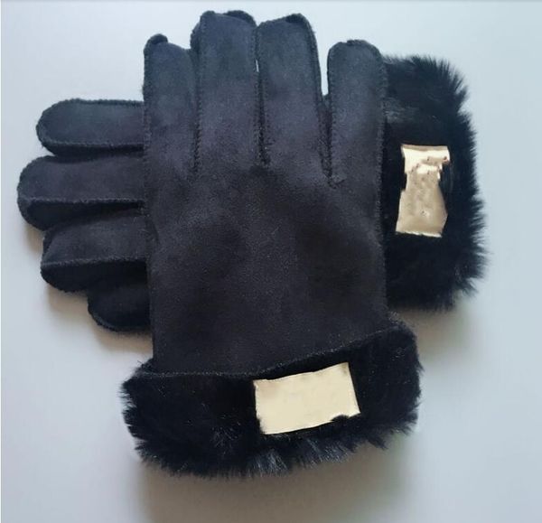 

designer letter gloves winter autumn fashion women cashmere mittens glove with lovely fur ball outdoor sport warm winters glovess 9963, Blue;gray