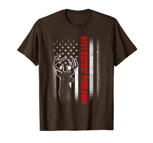 

buckin' papa ever shirt deer hunting bucking t-shirt, White;black