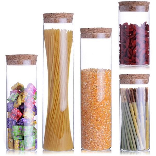 

storage bottles & jars transparent glass seal grains spice jar kitchen organization