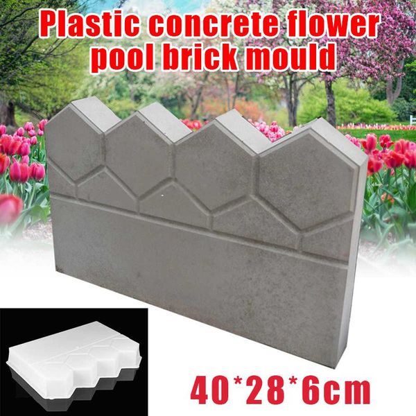 

garden fencing concrete stone cement brick mold diy pave making lawn pond decor home accessories other buildings