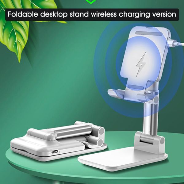 

cell phone mounts & holders 2 in 1 for lapstable fast charger smart sensor wireless charging stand foldable non slip alloy desk