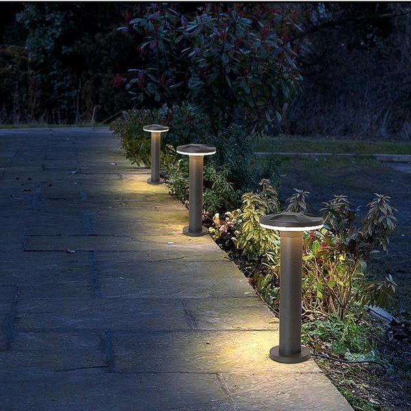 

lukloy outdoor led waterproof lawn light modern simple mushroom shape landscape villa garden community floor lamps