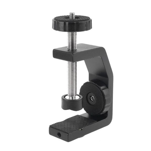 

c-style camera screw clamp with 360 degree mini ballhead 1/4" for flash light lighting & studio accessories