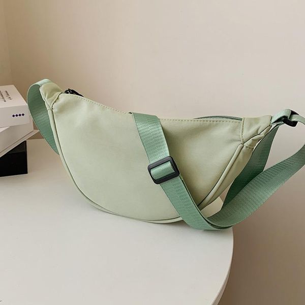 

evening bags nylon messenger bag female 2021 trendy dumpling lightweight small shoulder underarm wild single canvas