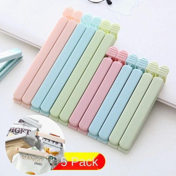 

bag clips 5 pcs food sealing clamps strong fresh-keeping moisture-proof lengthened