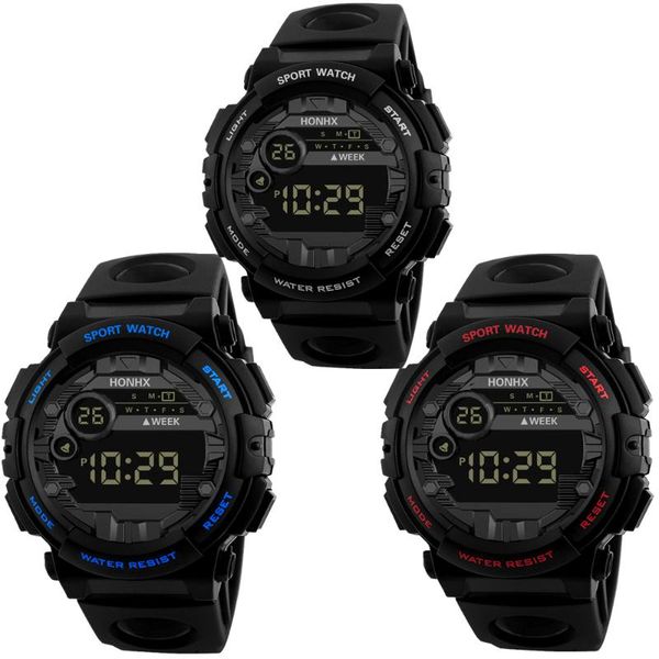 

wristwatches 10pcs/lot kids children students adults mens sport digital watches electronic wrist watch clock multi-function alarm stop, Slivery;brown