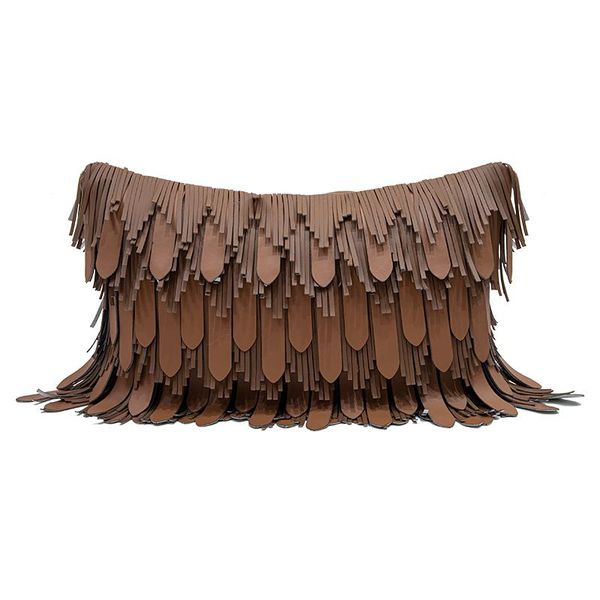 

cushion/decorative pillow decorative cushion cover for living room luxury brown handmade waist pillowcase home decor car sofa 30x50cm