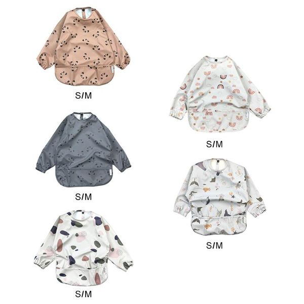 

bibs & burp cloths kids smock feeding bib drooling apron cloth boys girls comfortable wear