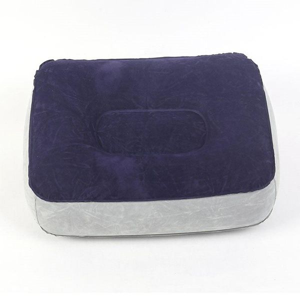 

pillow portable inflatable foot rest cushion pvc air travel office home leg up footrest relaxing feet tool e7