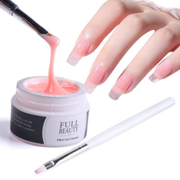 

nail art kits builder extend gel polish kit pink clear finger extensions building poly acrylic with brush manicure sets la1800-1