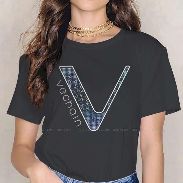 

women's t-shirt vet tshirt for women vechain crypto cryptocurrency miners fashion female t shirt 5xl homme printed loose, White