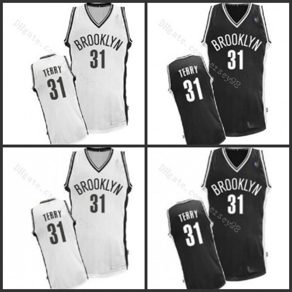 

brooklyn nets men #31 jason terrymen retro jersey, Black