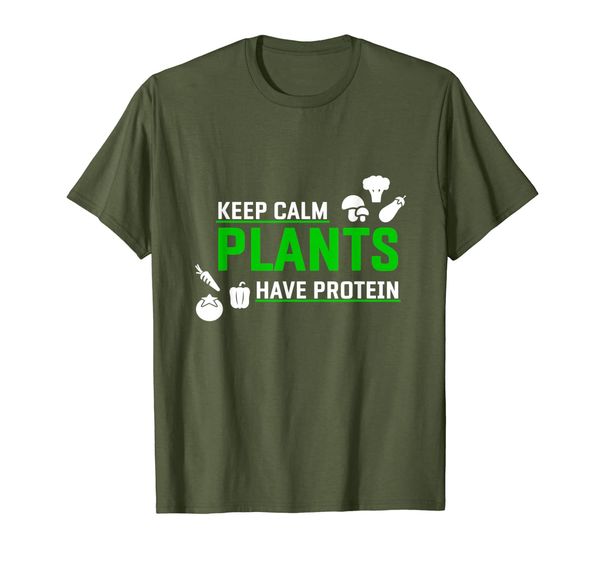 

Keep Calm Plants Have Protein T-Shirt | veggie vegan tee, Mainly pictures