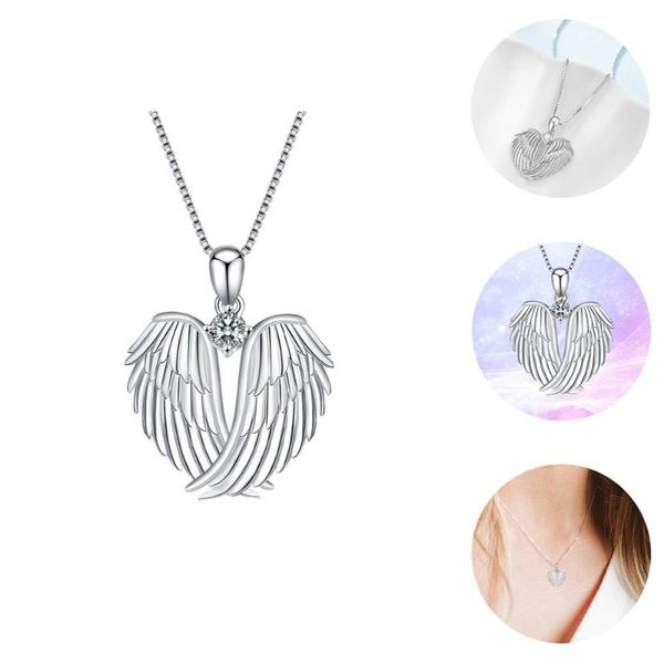 

pendant necklaces clavicle jewelry angel charm necklace gift neck chain, Silver