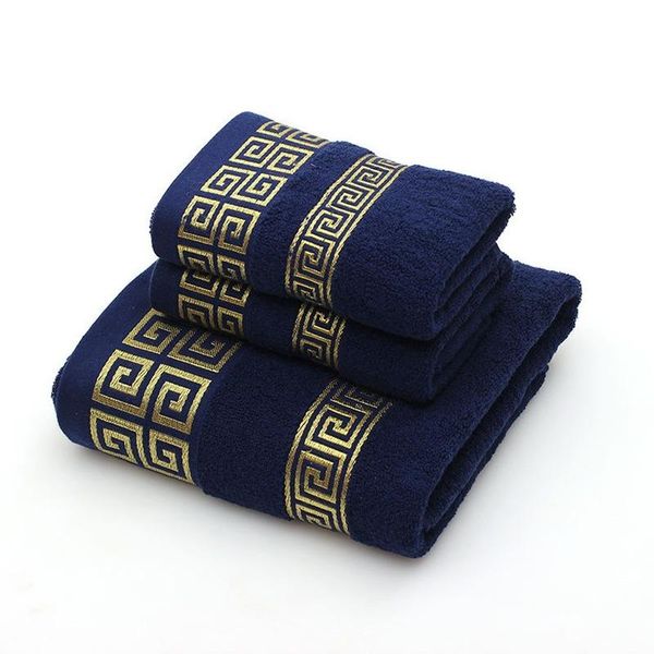 

100% cotton towel set bathroom geometric pattern bath for adults face hand towels terry washcloth travel sport 2021