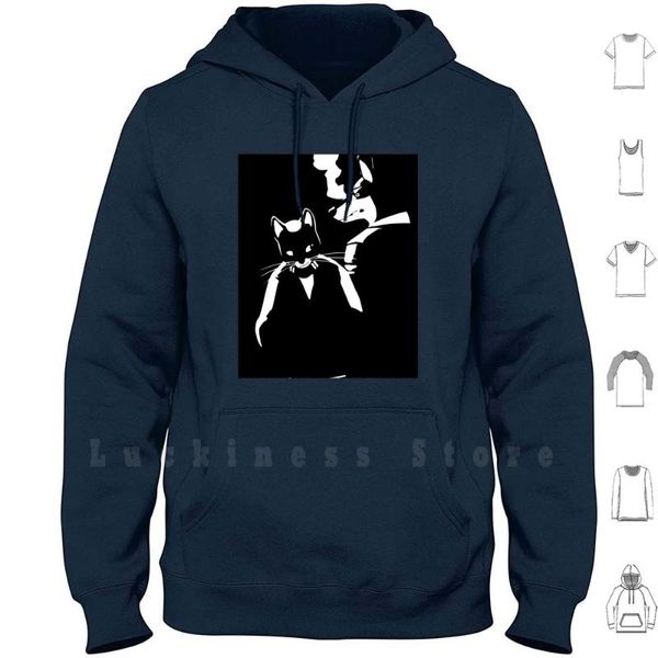 

lone digger hoodies caravan electro swing music line miami cat dog doberman smoke men's & sweatshirts, Black