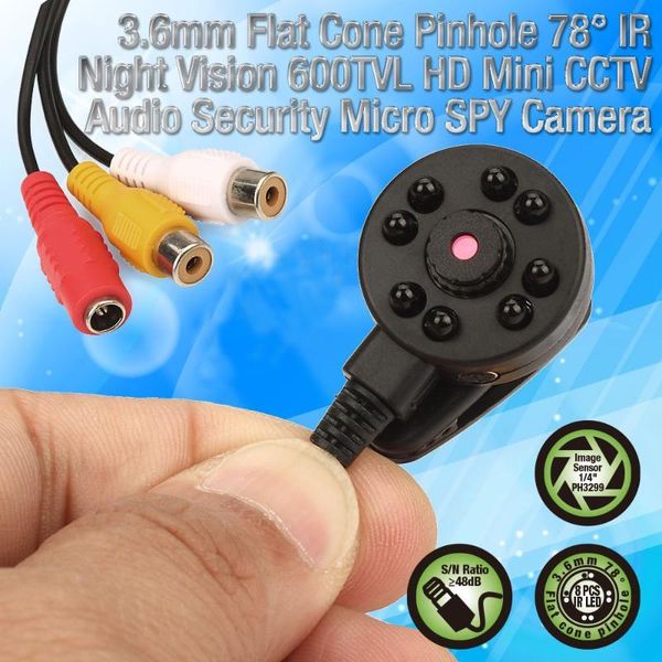 

1/3 sony ccd 1000tvl 3.6mm wider angle 8pcs ir led d/n 90degree wide lens mini hd security surveillance camera ip cameras