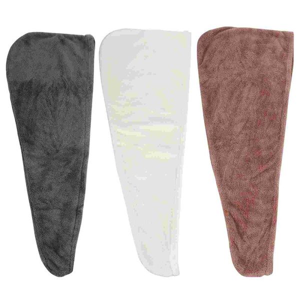 

shower caps 3pcs absorbent drying hair towel woman