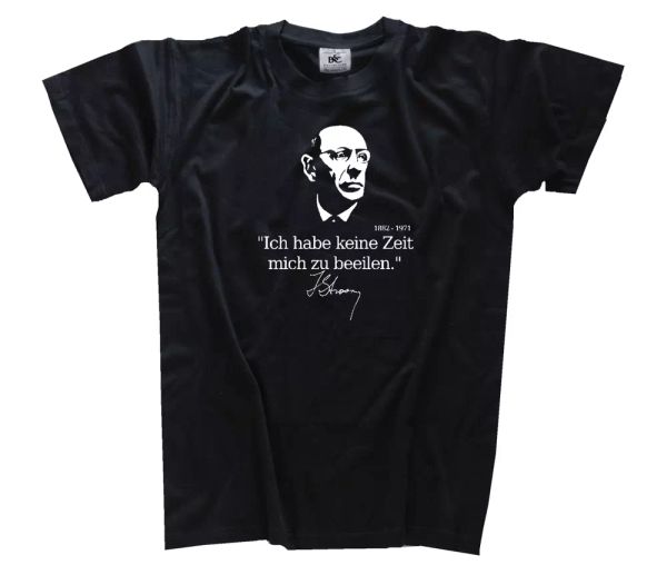 

igor fyodorovich stravinsky i have no time composer t-shirt s-xxxl, White;black
