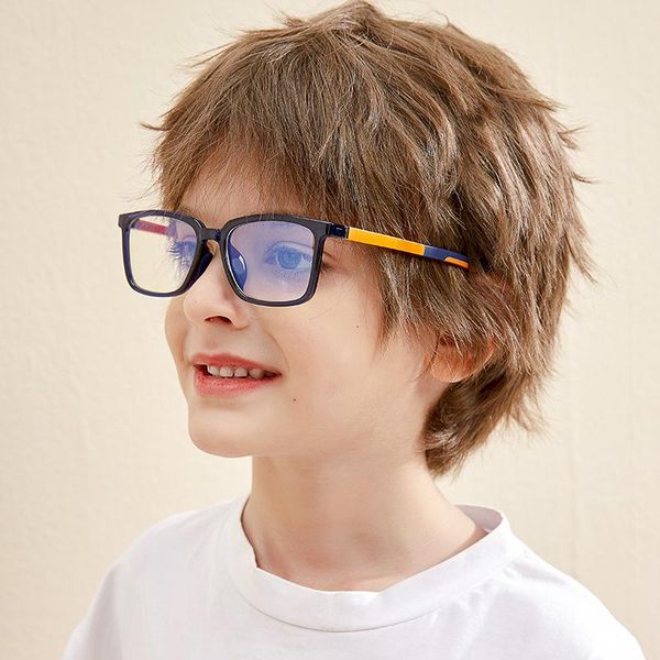 

mimiyou anti-blue light square children glasses frame for child girls boys optical eyewear clear uv400 brand designer fashion sunglasses fra, Black