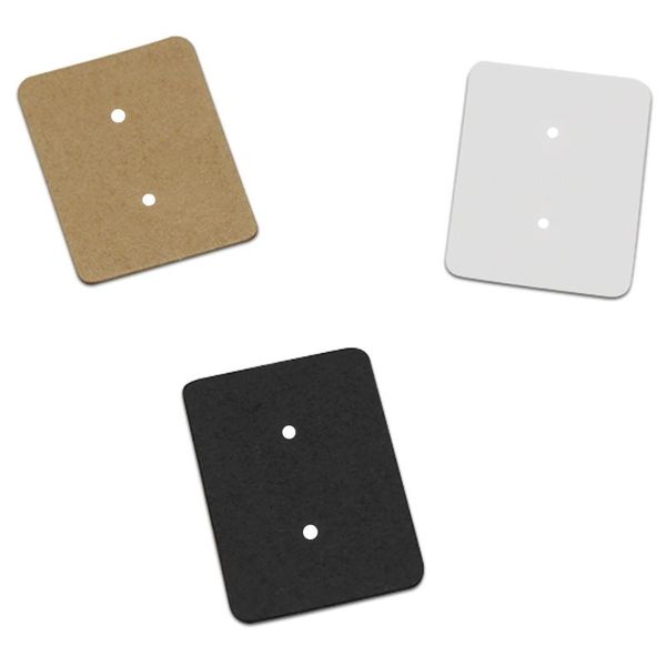 

greeting cards 2.5x3.5cm paper card for jewelry earring dangler studs ring eardrop hang hole holding display kraft package cardboard