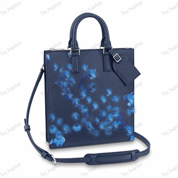

m57843 sac plat zippÃ© briefcases ink watercolor grown man business bag cowhide leather handbags personality envelope